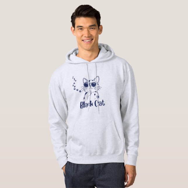 Veste À Capuche T-shirt à capuche pour chat (Devant entier)