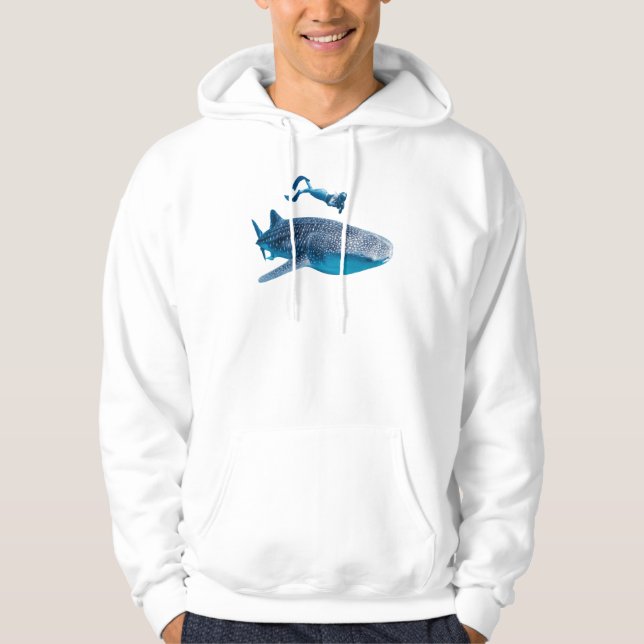 Veste À Capuche T-shirt à capuche Requin Baleine (Devant)