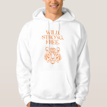 T-shirt à capuche Tigre Indompté – Graphisme de ru