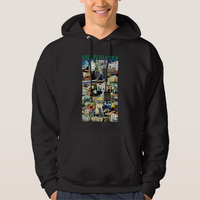 Veste À Capuche T-shirt à collage de Milwaukee 2026  (Devant)