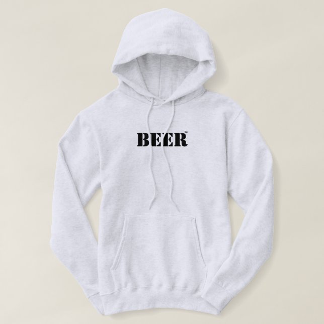 Veste À Capuche T-shirt à marque de bière (Design devant)