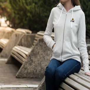 Veste À Capuche T-shirt "ACCUEIL" en pot d'abeille et de miel