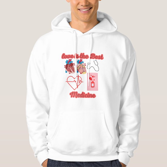 Veste À Capuche T-shirt basique pour hommes (Devant)