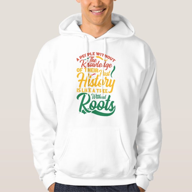 Veste À Capuche T-shirt Black History Month 100 Ans (Devant)