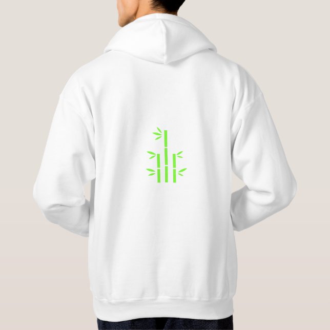 Veste À Capuche T-Shirt(Blanc Classique) (Dos)