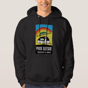 Veste À Capuche T-shirt camping caravane gay