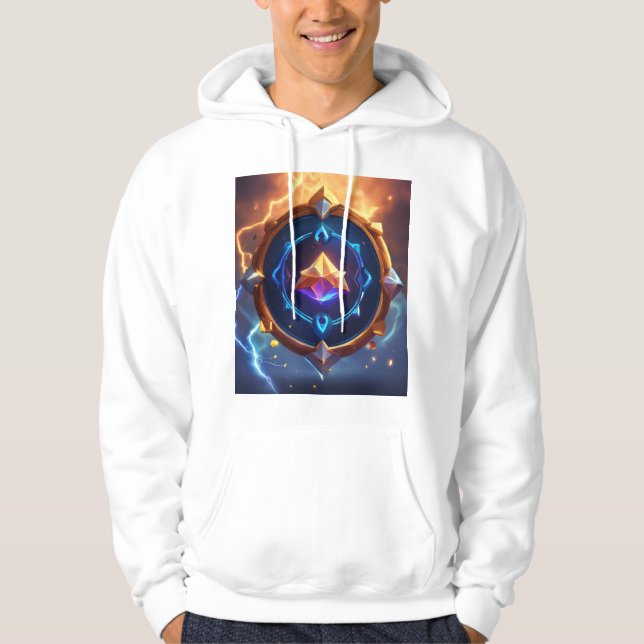 Veste À Capuche T-shirt Chakras Colorés (Devant)