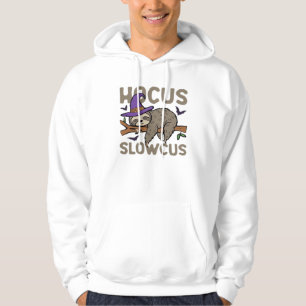 Veste À Capuche T-Shirt Classique Hocus Slowcus Drôle Sloth Hallow