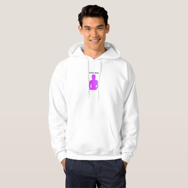 Veste À Capuche t-shirt cool pour hommes (Devant entier)