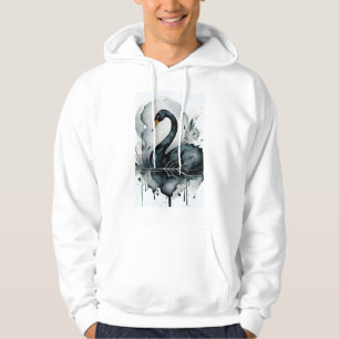 Veste À Capuche T-shirt cygne noir