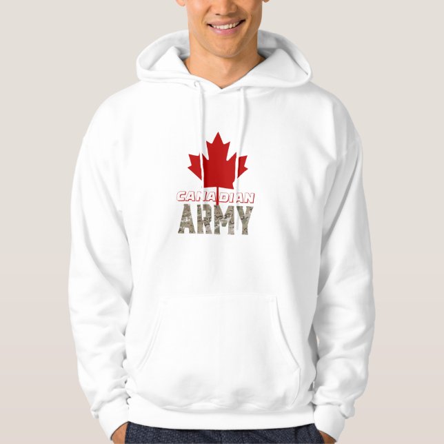 Veste À Capuche T-shirt de conception de l'Armée canadienne (Devant)