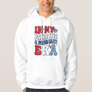Veste À Capuche T-shirt de grossesse vintage de l'ère enceinte pat