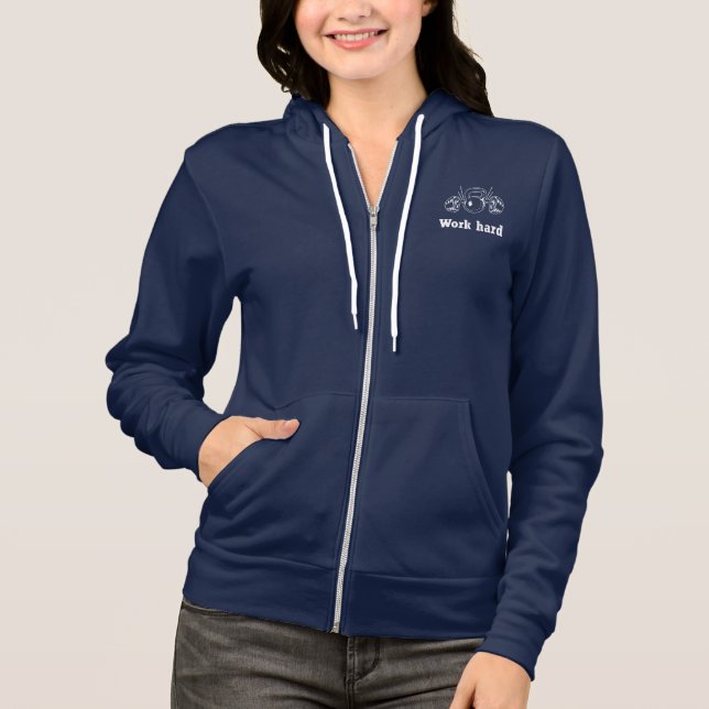 Veste À Capuche T-Shirt de gym pour femmes (Devant)