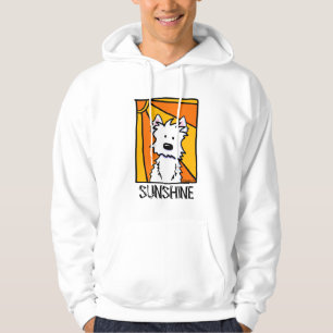 Veste À Capuche T-shirt de la série KiniArt Westie Sunshine