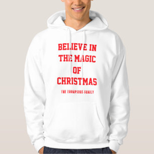 Veste À Capuche T-shirt de Noël pour hommes à capuche personnalisa