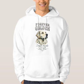 Veste À Capuche T-Shirt Design Forever Golden Retriever pour Amour