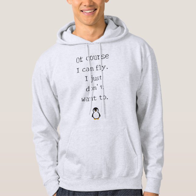 Veste À Capuche T-shirt drôle (Devant)