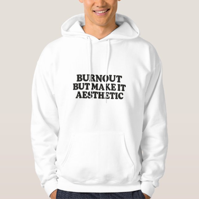 Veste À Capuche T-shirt drôle de citation sur l'épuisement – Humou (Devant)