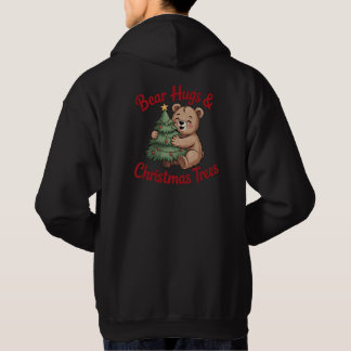 Veste À Capuche T-Shirt Festival de Noël, Petit Ours joue à Chri