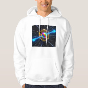 Veste À Capuche t-shirt futuriste art géométrique sci-fi fashio