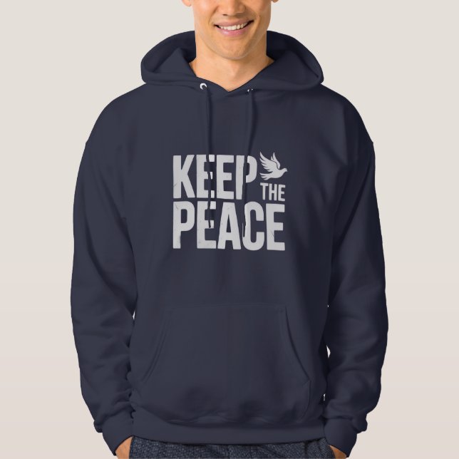 Veste À Capuche T-Shirt GARDER LA PAIX (Devant)