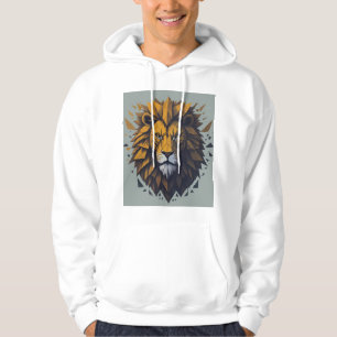 Veste À Capuche T-shirt Géométrique Lion Roar"