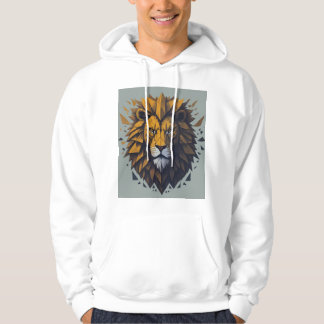 Veste À Capuche T-shirt Géométrique Lion Roar"