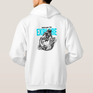 Veste À Capuche T-Shirt Graphique de l'Astronaute EXPLORE | Explor