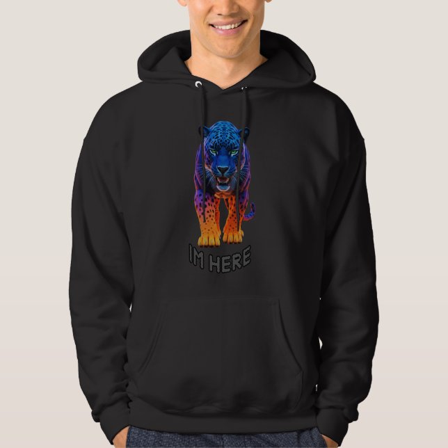Veste À Capuche T-Shirt Graphique "I'm Here" Black Panther (Devant)
