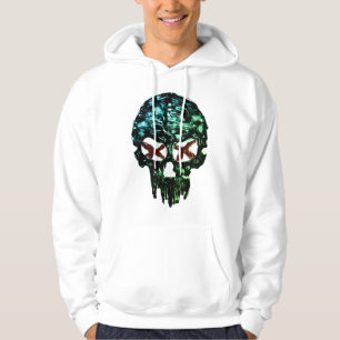 Veste À Capuche T-shirt graphique X yeux crâne foncé