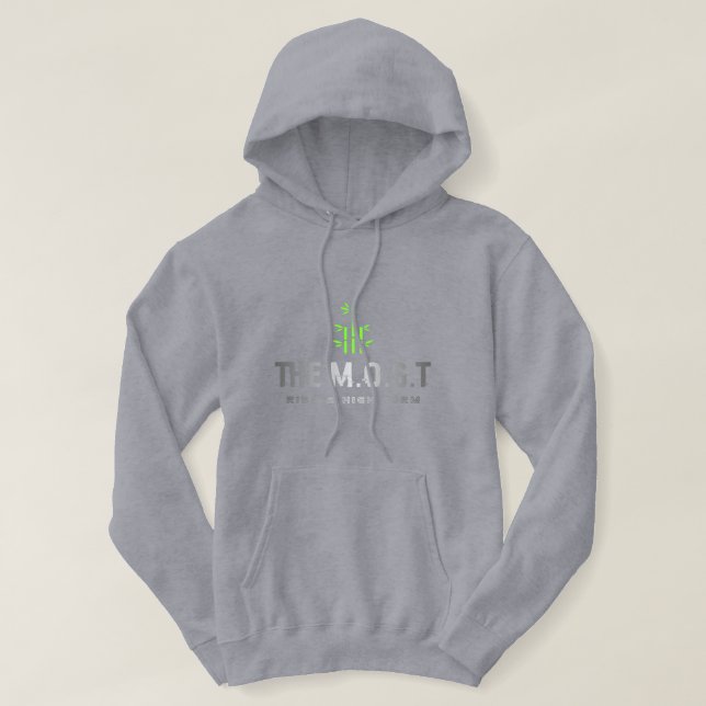 Veste À Capuche T-Shirt(Gris Vivid) (Design devant)