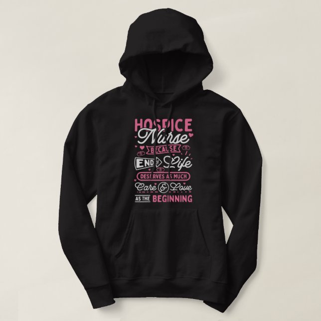 Veste À Capuche T-shirt infirmière pour femmes (Design devant)