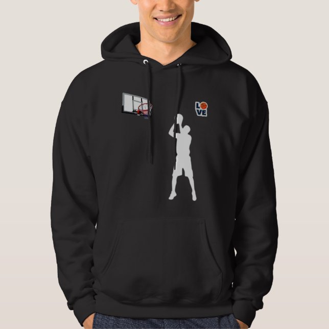 Veste À Capuche T-Shirt J'aime Basket  (Devant)