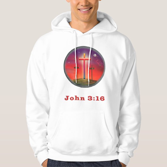 Veste À Capuche T-shirt Jean 3:16 (Devant)