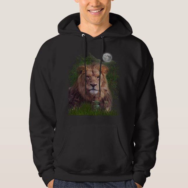 Veste À Capuche T-shirt Lion art (Devant)