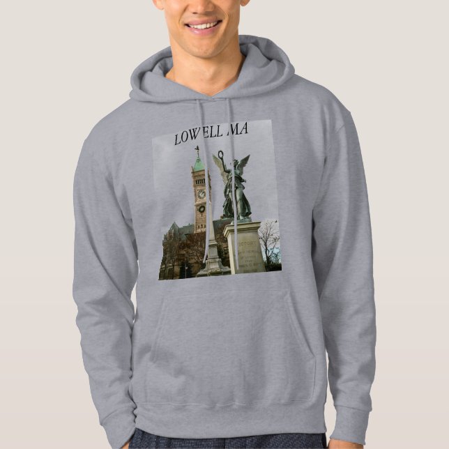 Veste À Capuche T-shirt Lowell Massachusetts (Devant)