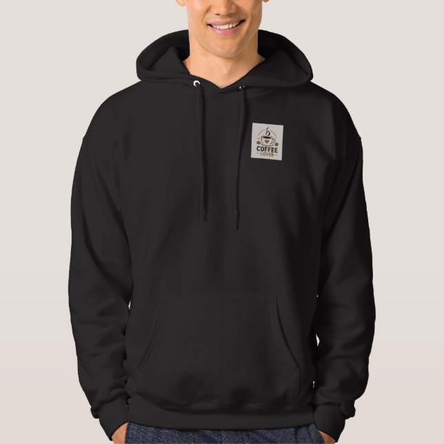 Veste À Capuche T-shirt pour amateur de café (Devant)