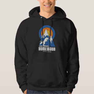 Veste À Capuche T-shirt Retro Homewood Mountain Ski White Fox