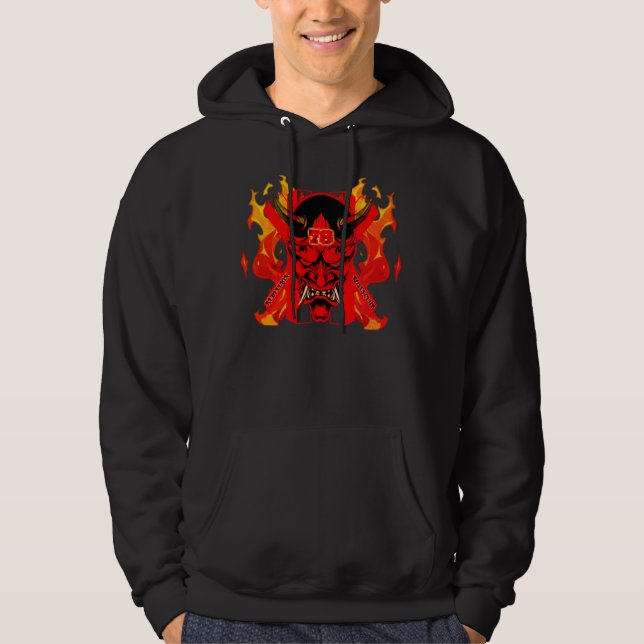 Veste À Capuche T-Shirt Samouraï Évil  (Devant)