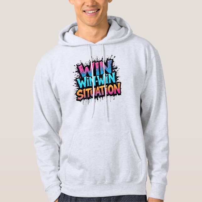 Veste À Capuche T-shirt situation Win-Win (Devant)