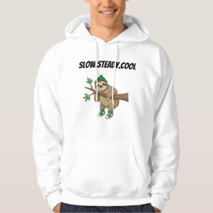 Veste À Capuche T-Shirt Slow.Steady.Cool - Vibes relaxantes de mig