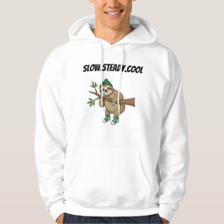 Veste À Capuche T-Shirt Slow.Steady.Cool - Vibes relaxantes de mig