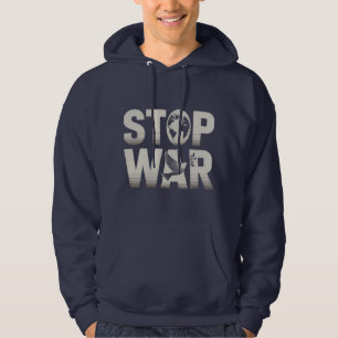 Veste À Capuche T-shirt "STOP WAR" Peace Dove