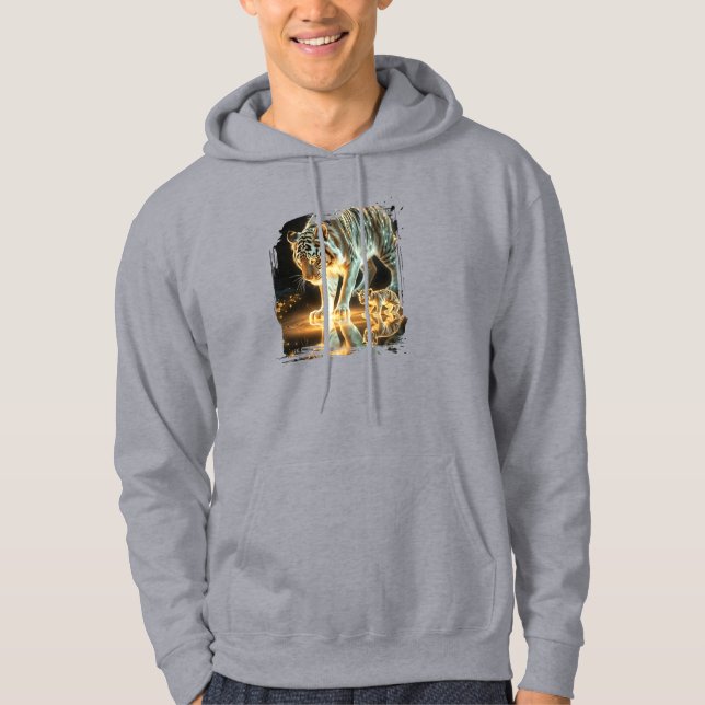 Veste À Capuche T-shirt tigre doré (Devant)