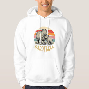 Veste À Capuche T-shirt vintage coucher de soleil Papa Capybara Da