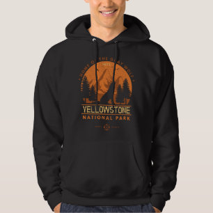 Veste À Capuche T-shirt Yellowstone à manches longues gris hurlant