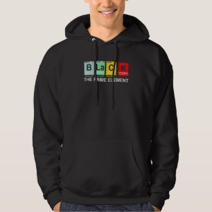 Veste À Capuche Tableau Périodique Noir L'Élément Premier Histo No