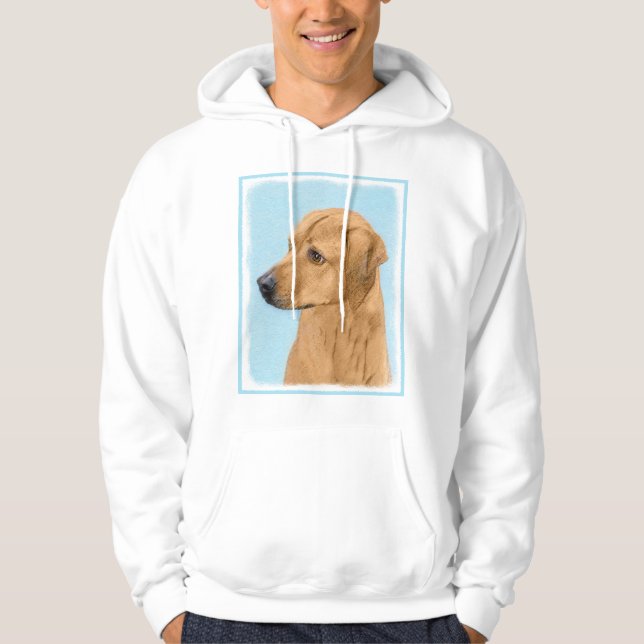 Veste À Capuche Tableau Rhodesian Ridgeback - Art Chien original (Devant)