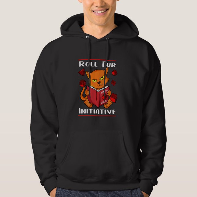 Veste À Capuche Tablett Jeu Ttrpg Roll Pour Initiative Dung (Devant)