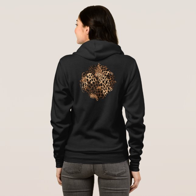 Veste À Capuche Taches de félins (Dos entier)